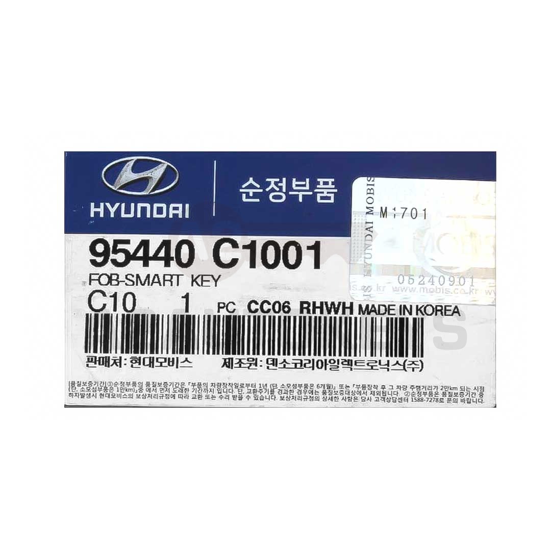 Hyundai Sonata 2015-2017 Genuine Smart Remote Key 3+1 Buttons 433MHz 95440-C1001