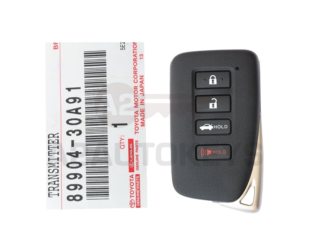 Lexus GS ES 2013-2015 Genuine Smart Key Remote 4 Buttons 315MKz 89904-30A91 / 89904-30A31