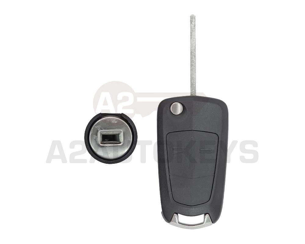 Opel Astra H Genuine Flip Remote Key 2 Button 433MHz