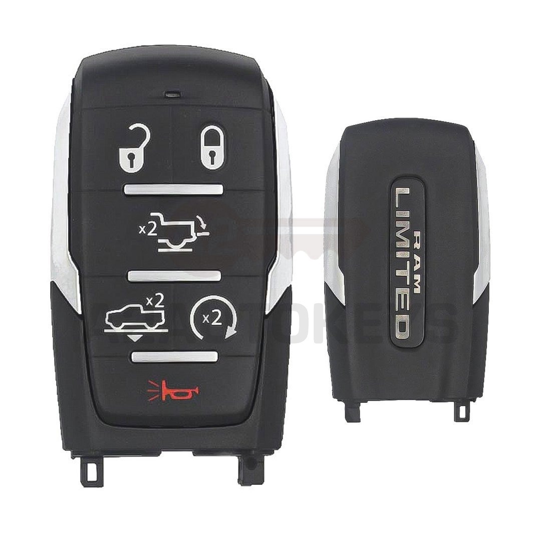 RAM 1500 Limited 2019-2024 Genuine Smart Remote Key 6 Buttons 433MHz 68584161AA