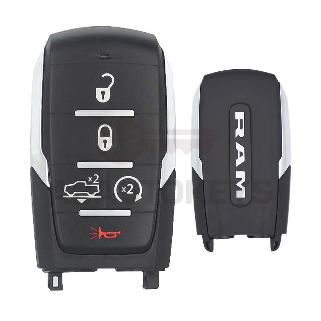 RAM 2019-2024 Genuine Smart Remote Key 5 Buttons 433MHz 68584154AA, 68575603AA