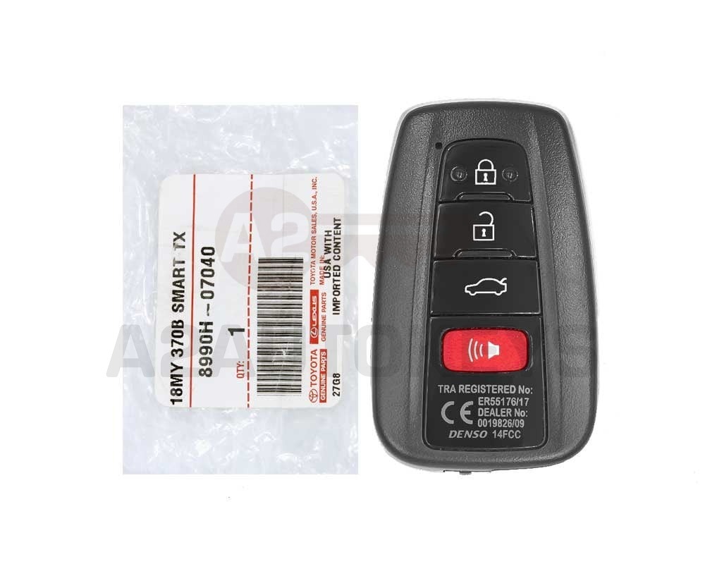 Toyota Avalon 2019 Genuine Smart Remote Key 433MHz 8990H-07040