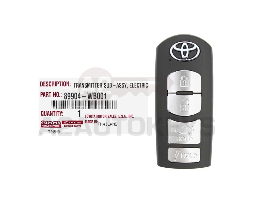 Toyota Yaris 2017-2019 Genuine Smart Remote Key 315MHz 89904-WB001