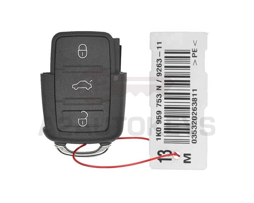 Volkswagen VW Genuine Remote 3 Button 433MHz N Type
