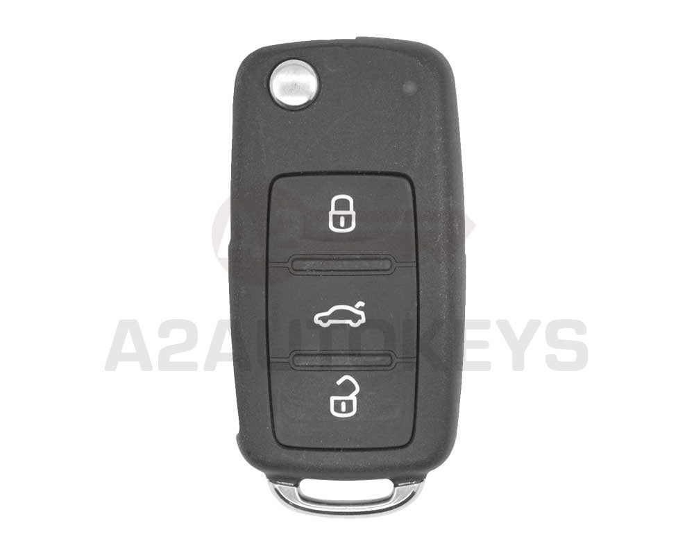 Volkswagen VW Touran Passat UDS Genuine Flip Remote Proximity Key 3 Buttons 433MHz 5K0 837 202 AJ / 5K0 959 753 AG