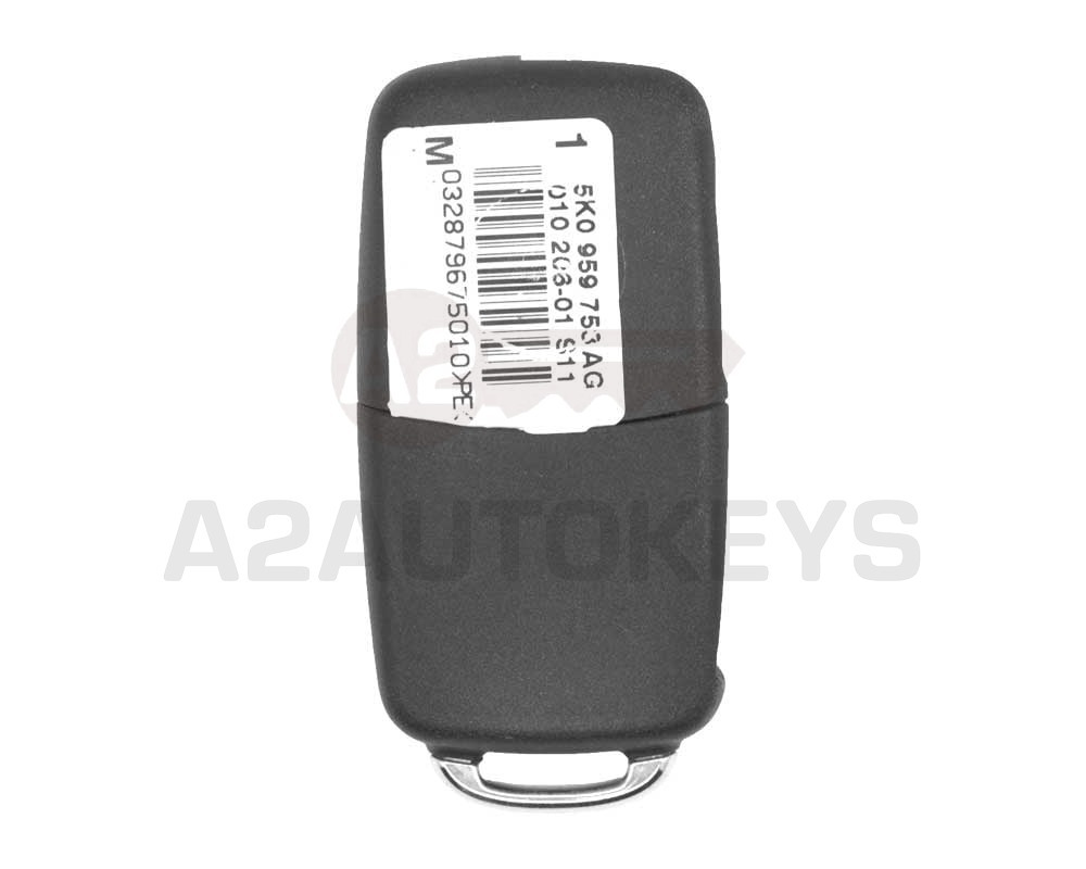 Volkswagen VW Touran Passat UDS Genuine Flip Remote Proximity Key 3 Buttons 433MHz 5K0 837 202 AJ / 5K0 959 753 AG