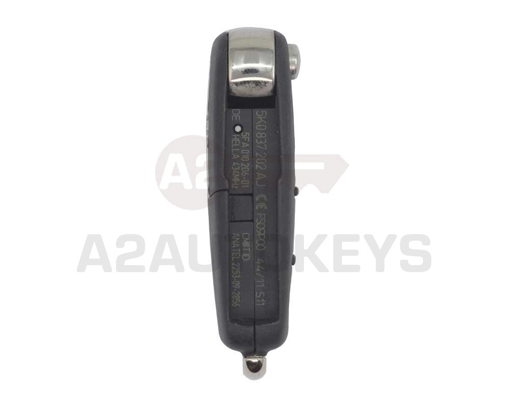Volkswagen VW Touran Passat UDS Genuine Flip Remote Proximity Key 3 Buttons 433MHz 5K0 837 202 AJ / 5K0 959 753 AG