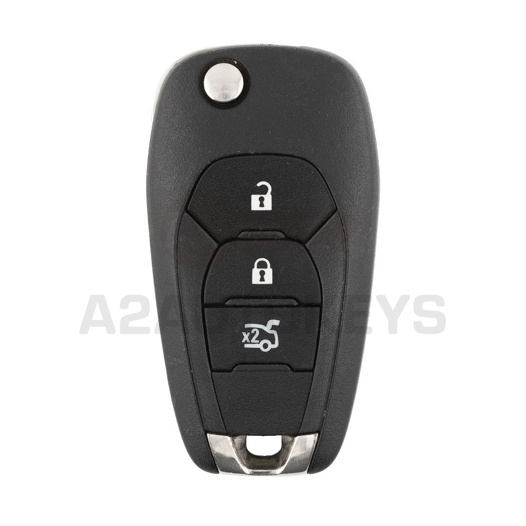 Chevrolet Cruze 2018 Flip Remote Key 3 Buttons 433MHz Original Board With Aftermarket Shell