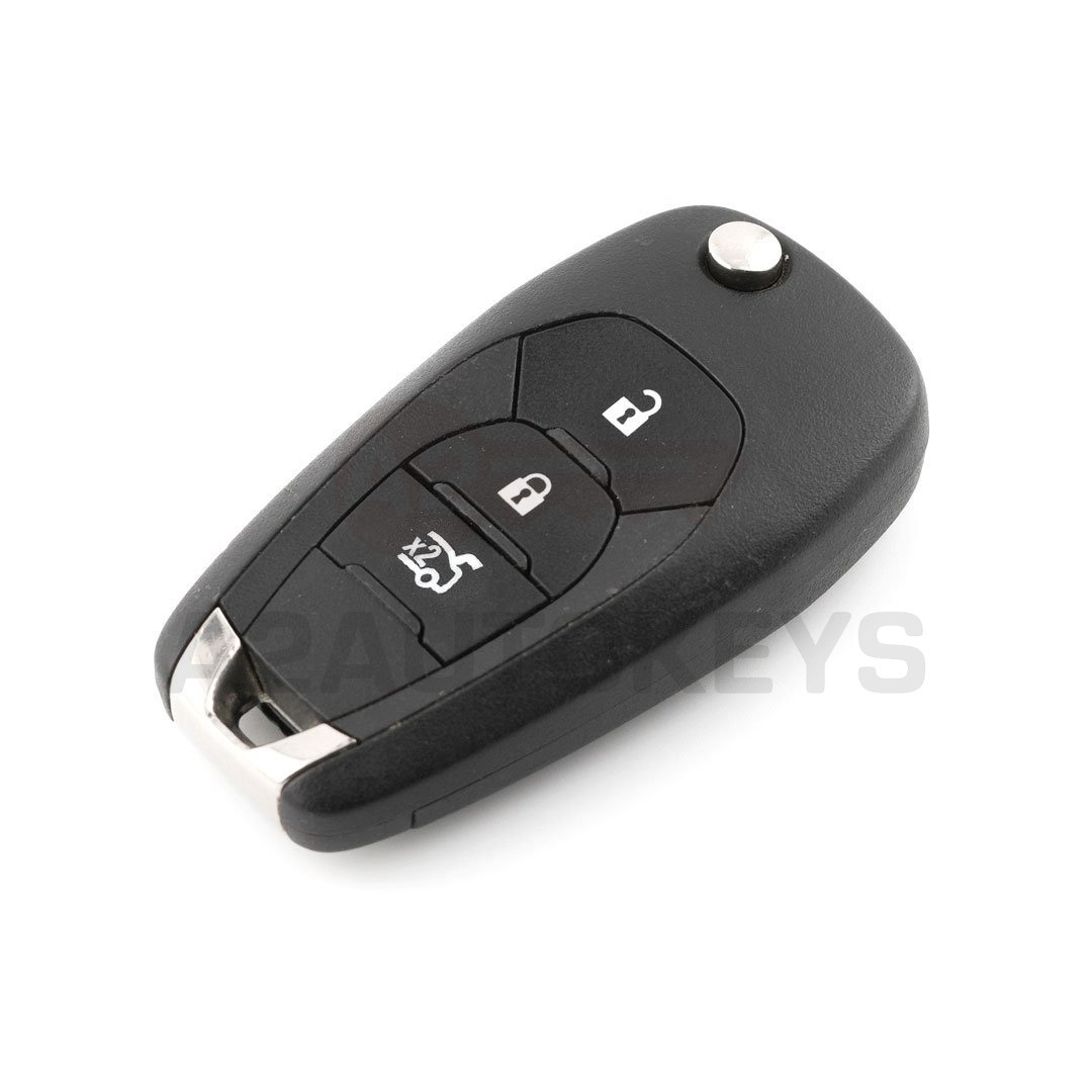 Chevrolet Cruze 2018 Flip Remote Key 3 Buttons 433MHz Original Board With Aftermarket Shell