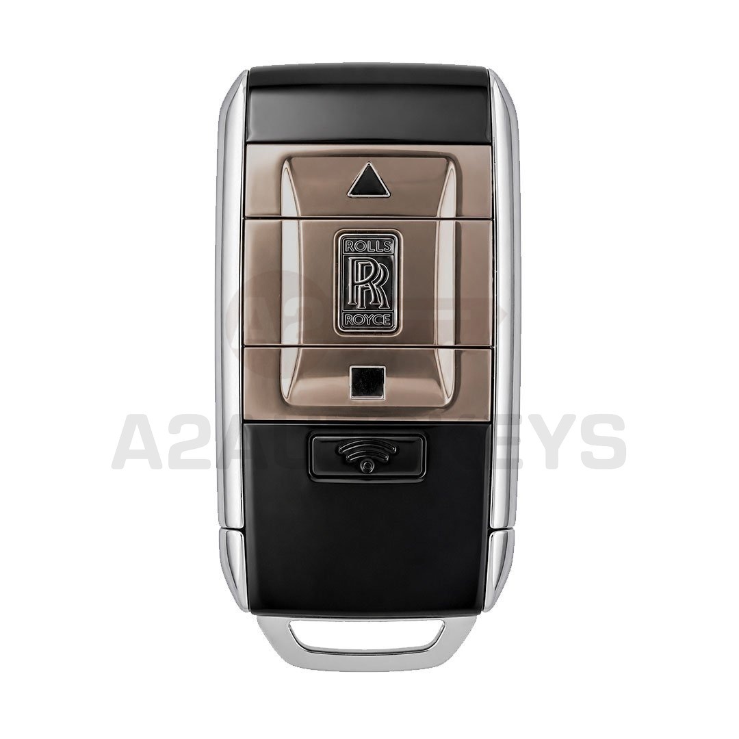 Rolls Royce Cullinan Phantom Smart Key Shell 3 Buttons - Black Color