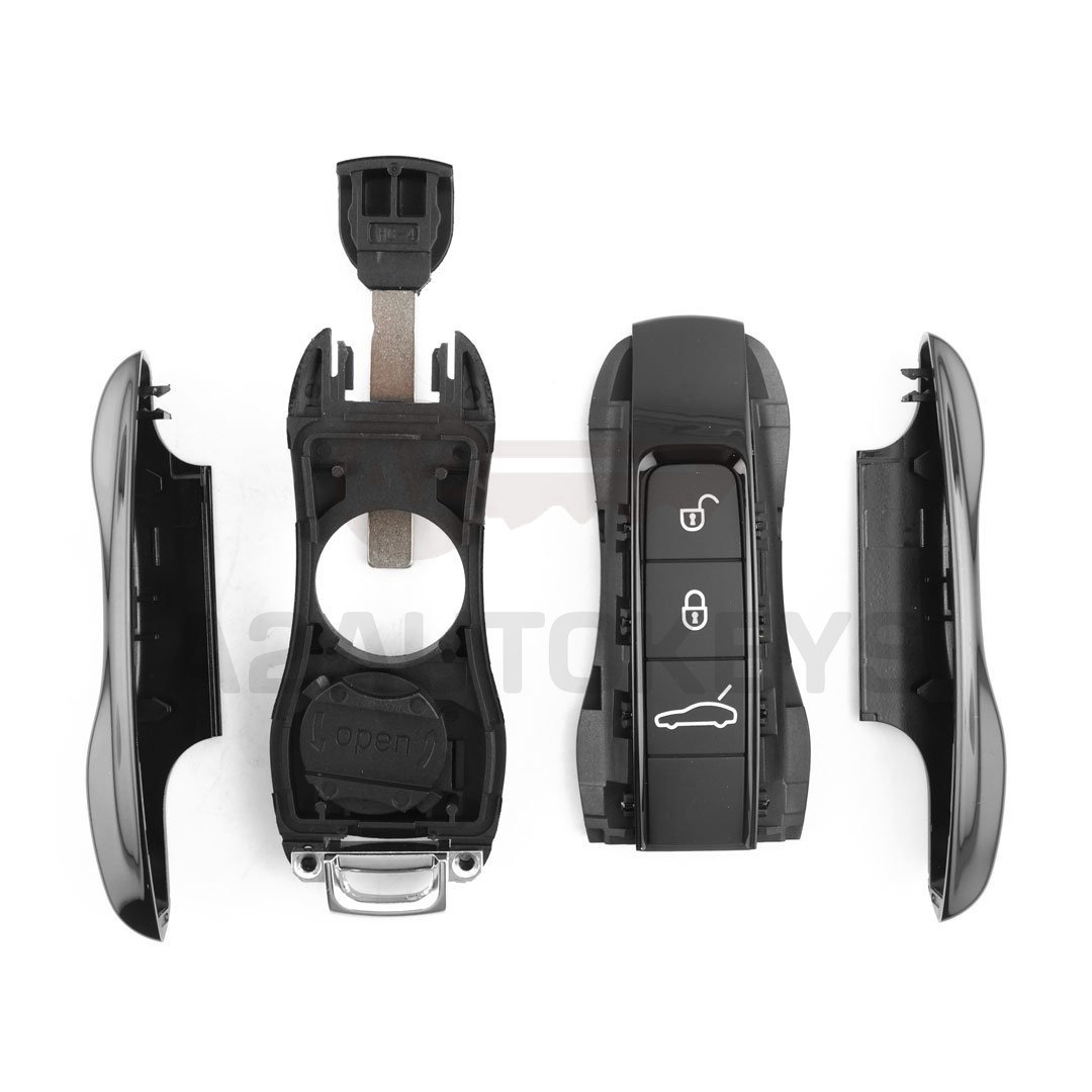 Porsche 2019 Smart Remote Key Shell 3 Buttons Sedan Trunk - Black Color