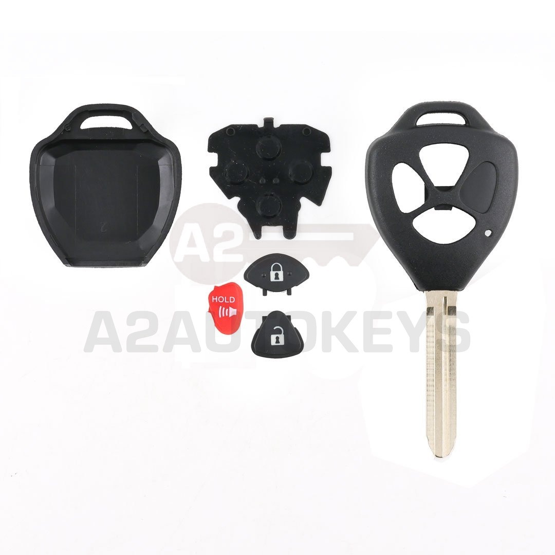 Toyota Rav4 Warda Remote Key Shell 2+1 Buttons High Quality