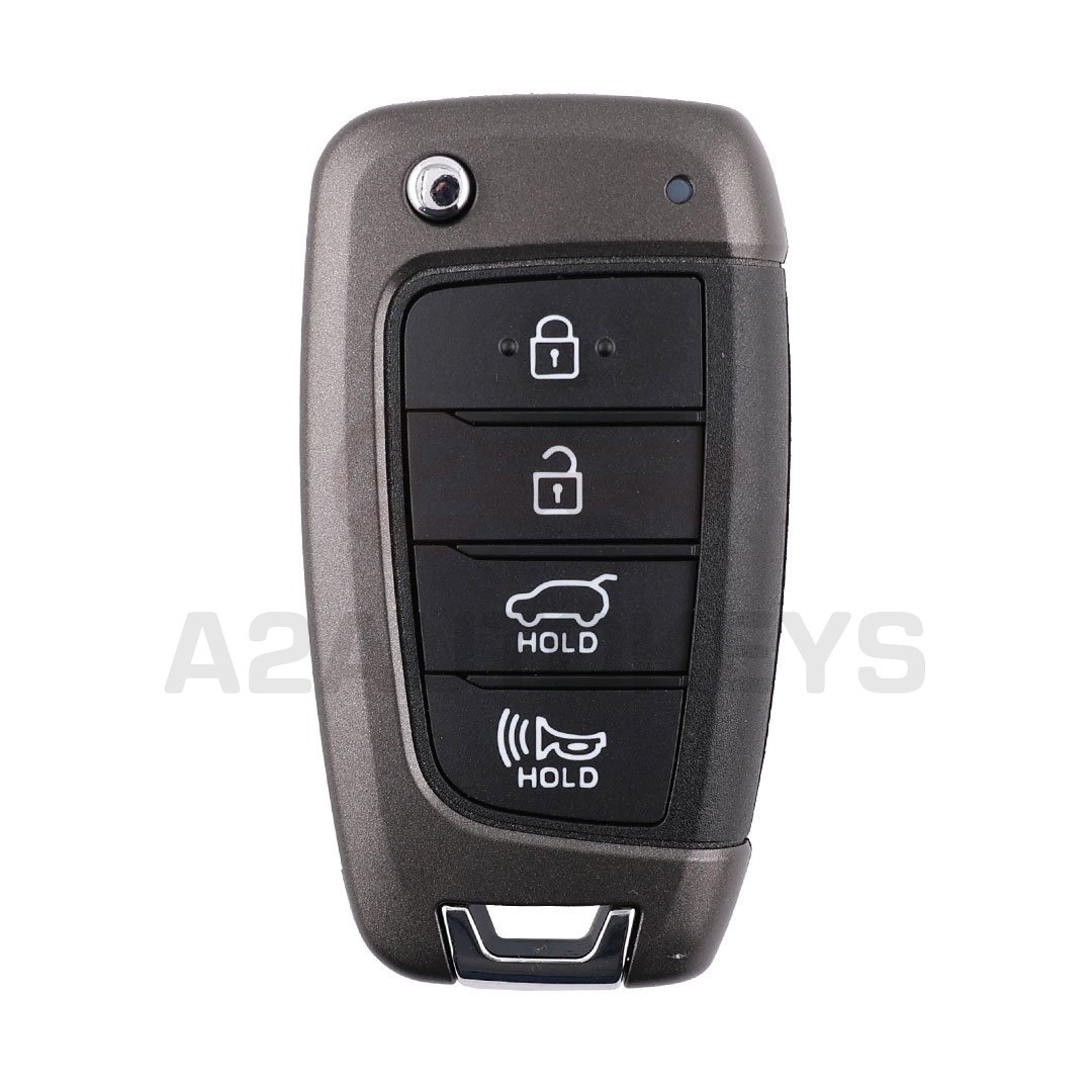 Hyundai Flip Remote Key Shell 3+1 Buttons SUV Trunk