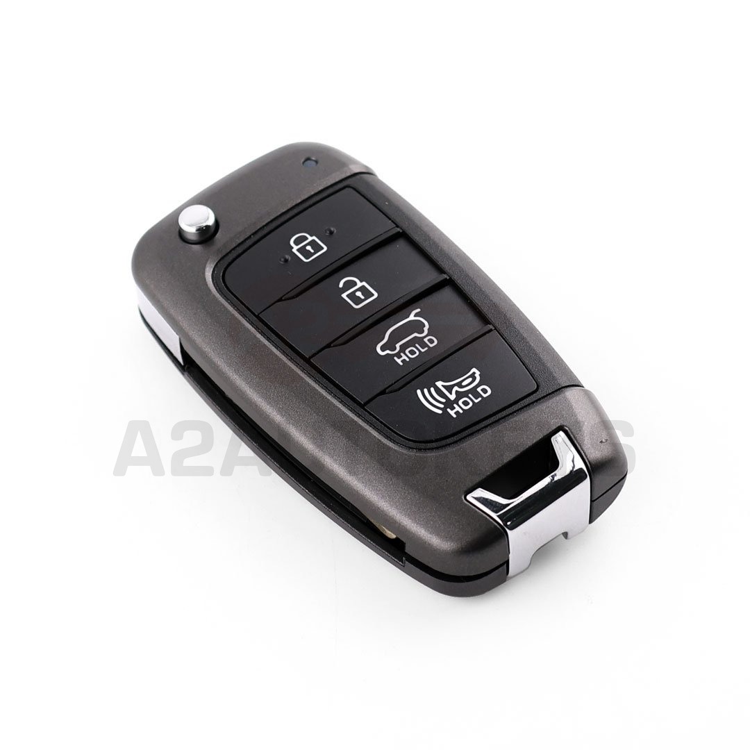 Hyundai Flip Remote Key Shell 3+1 Buttons SUV Trunk
