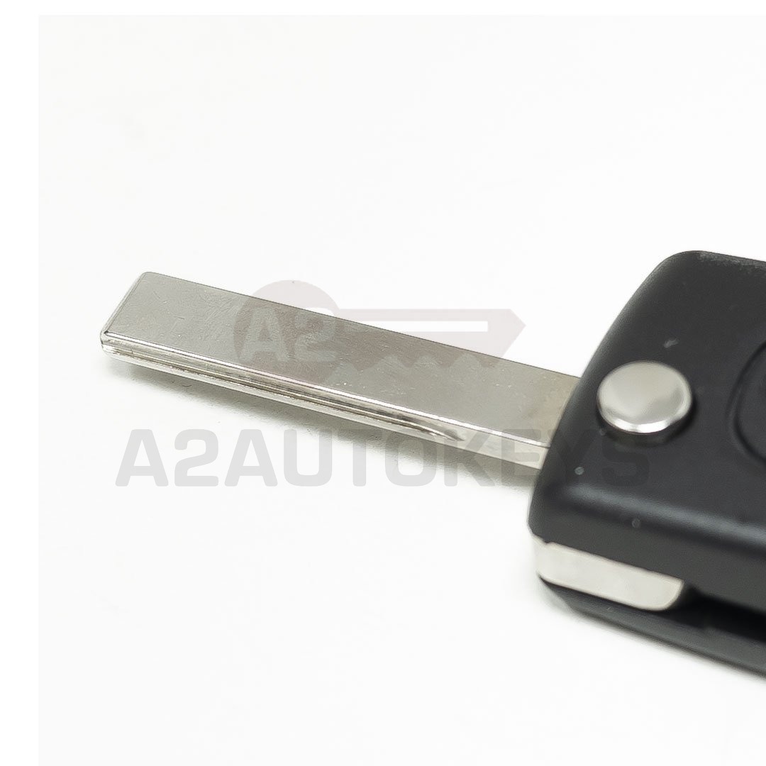 Peugeot Flip Remote Key Shell 3 Button without Battery Holder HU83 Blade