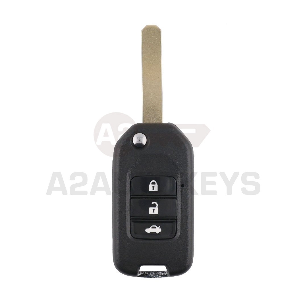 Honda Modified Flip Remote Key Shell 3 Buttons With Blade