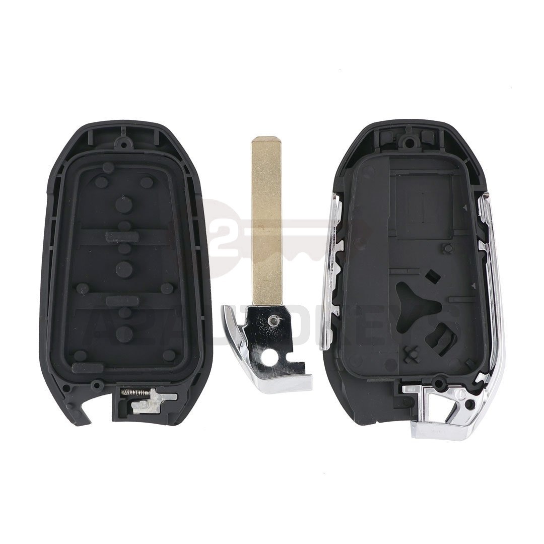 Peugeot 2022 Smart Remote Key Shell 3 Buttons (Sedan Trunk) VA2 Blade