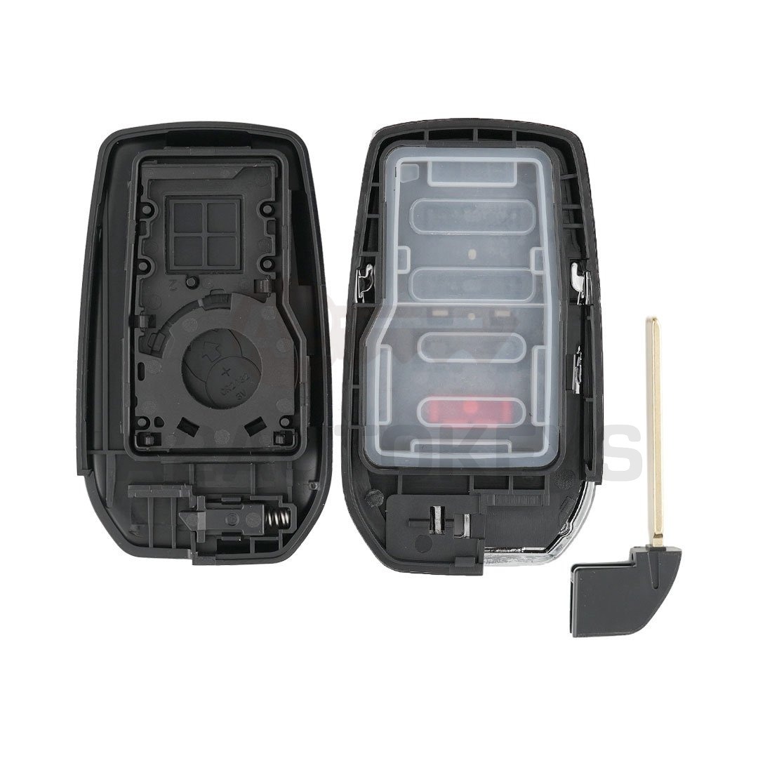 Toyota Rav4 2023 Smart Remote Key Shell 4+1 Buttons Chrome Sides BA Type