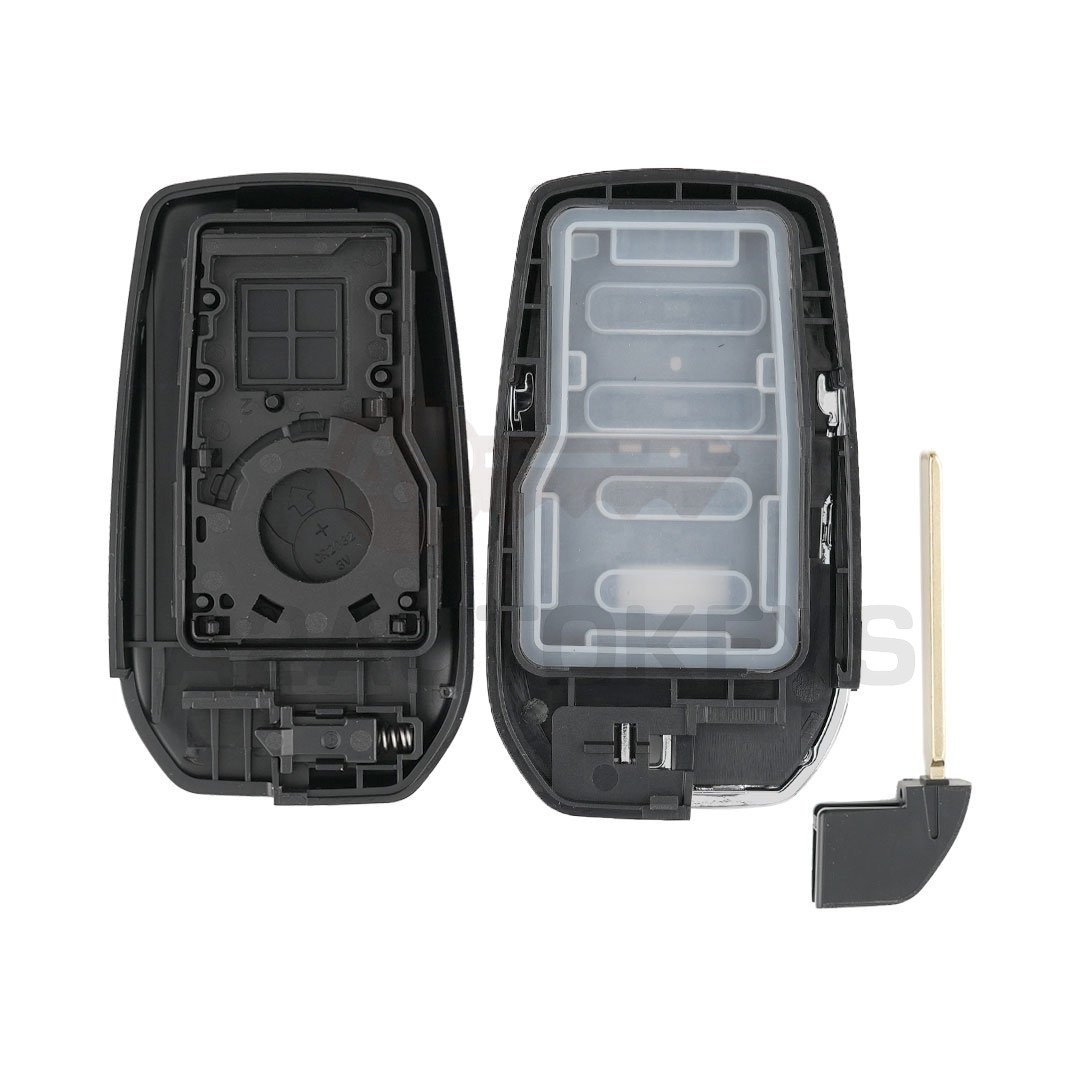 Toyota 2023 Smart Remote Key Shell 3 Buttons Chrome Sides BA Type