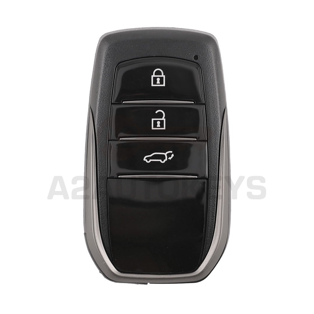 Toyota 2023 Smart Remote Key Shell 3 Buttons Chrome Sides BA Type