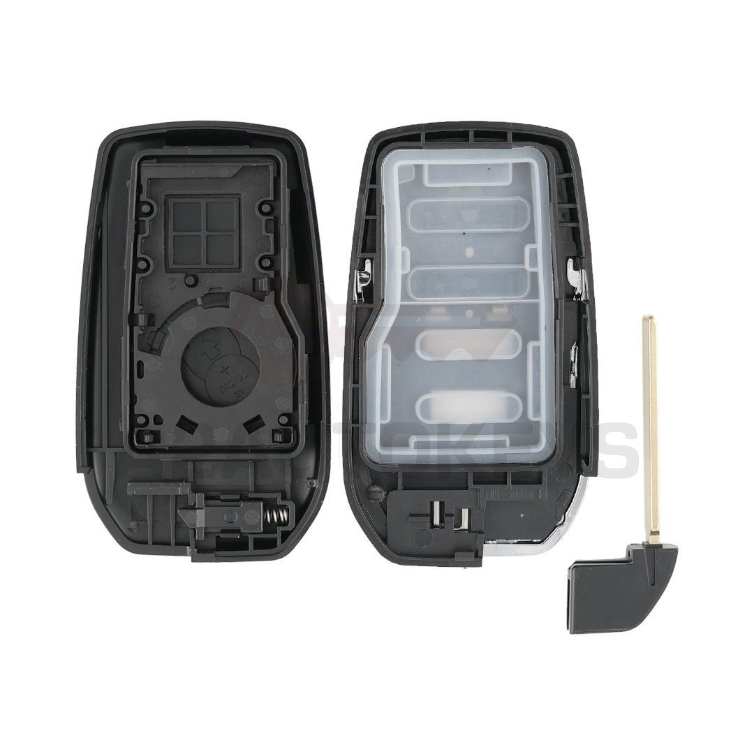 Toyota Smart Remote Key Shell 2 Buttons Chrome Sides BA Type
