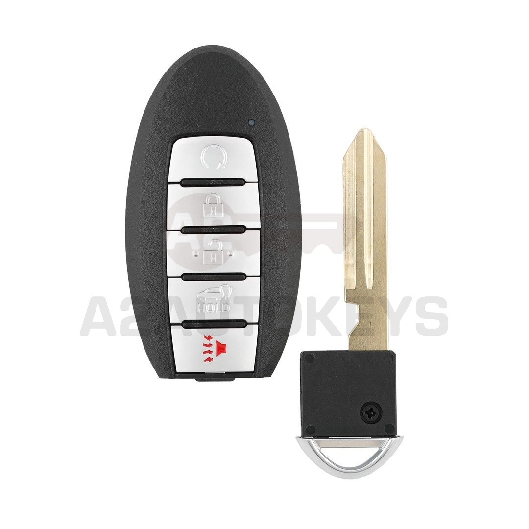 Nissan Rogue 2019-2022 Smart Remote Key Shell 4+1 Buttons SUV Trunk With Light