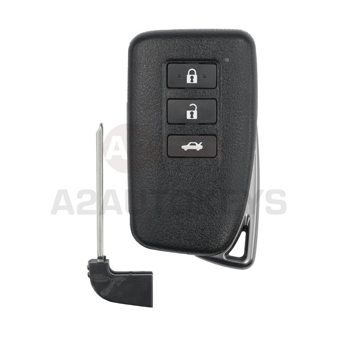 Lexus 2015 Smart Remote Key Shell 3 Buttons Sedan Trunk