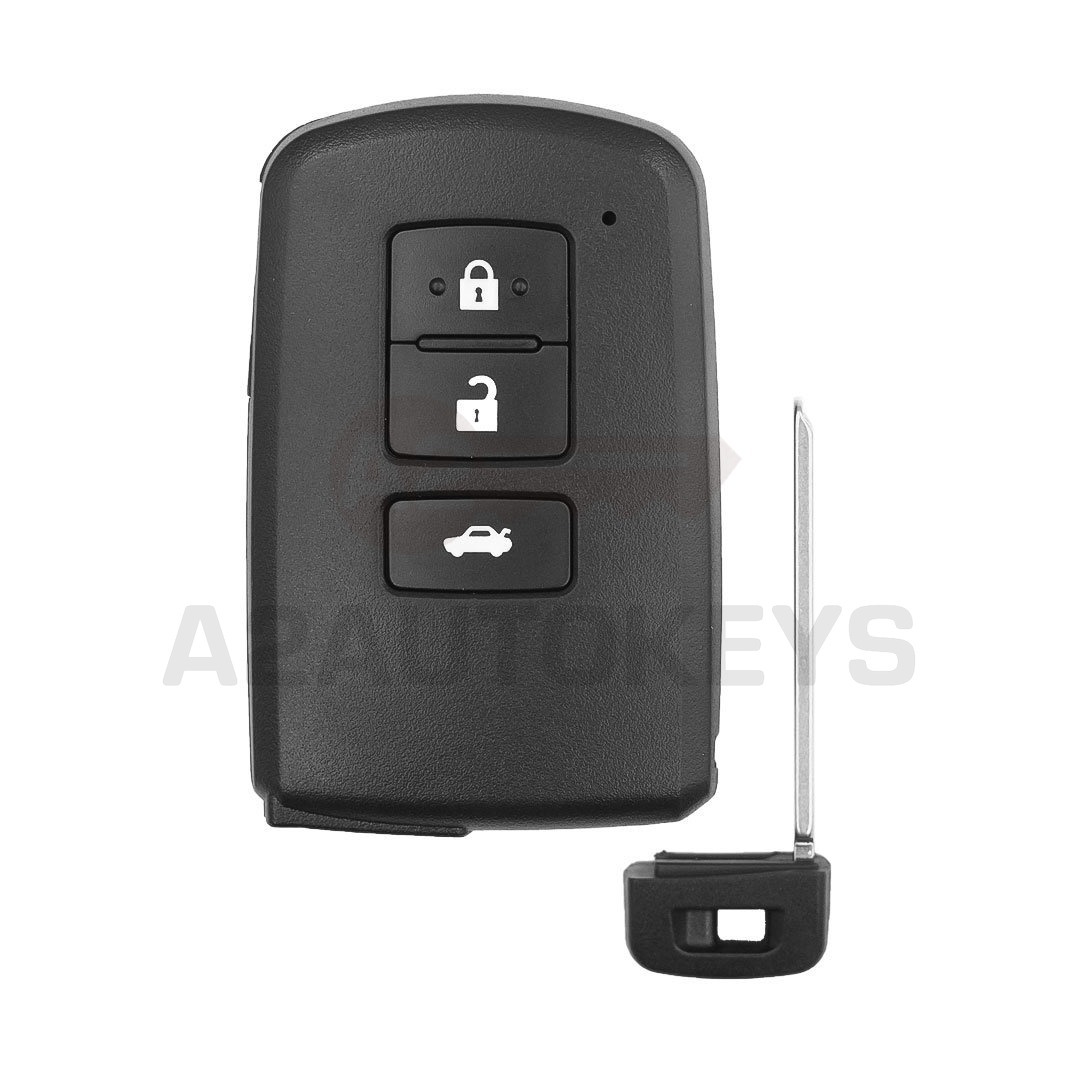 Toyota Camry 2013-2018 Smart Remote Key Shell 3 Buttons Sedan Trunk