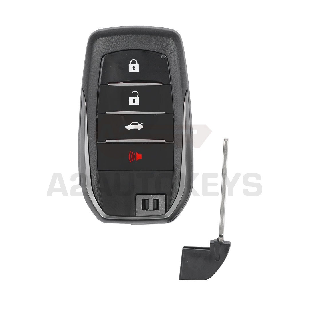 Toyota 2016-2022 Smart Remote Key Shell 3+1 Buttons Sedan Trunk