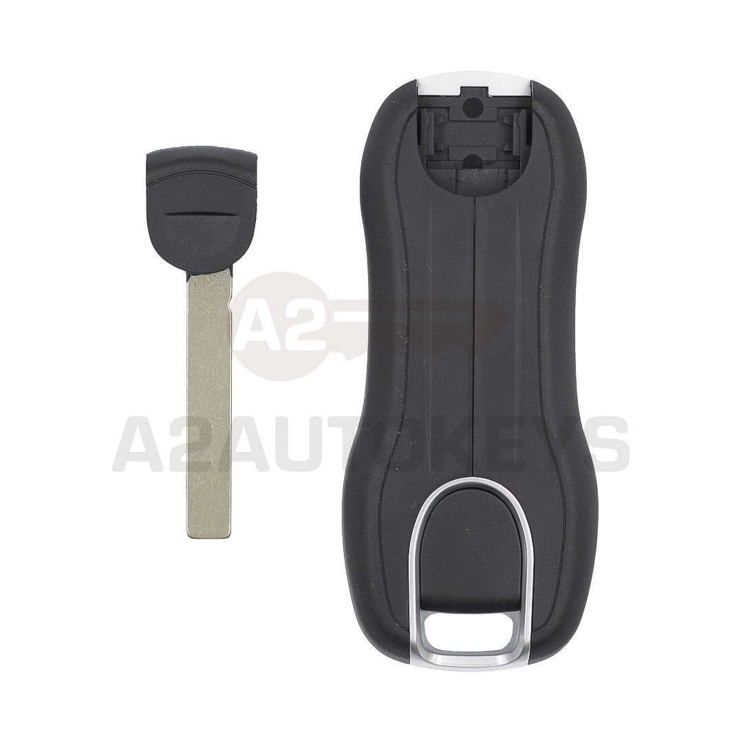 Porsche 2019 Smart Remote Key Shell 3 Buttons SUV Trunk Black And Silver Color