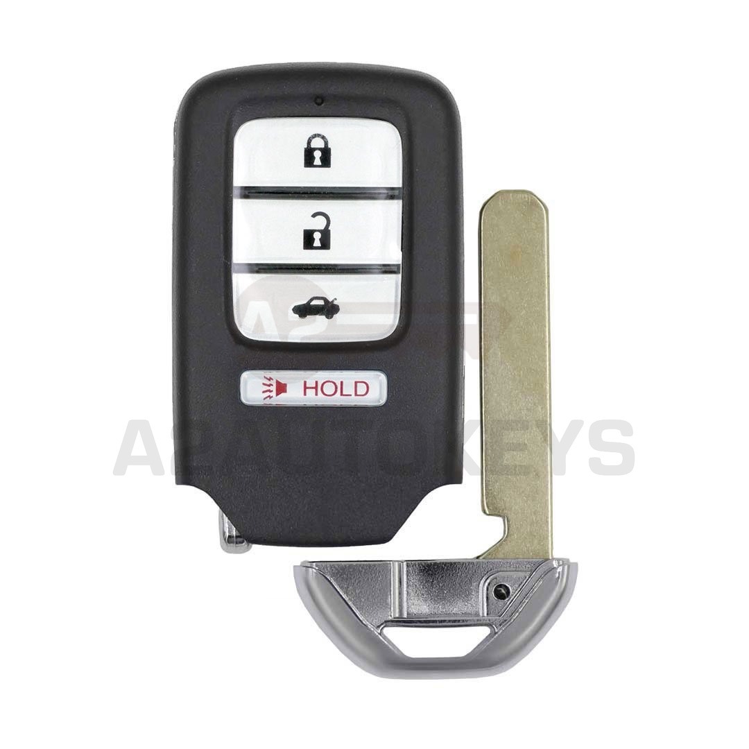 Honda Smart Remote Key Shell 3+1 Buttons Sedan Trunk