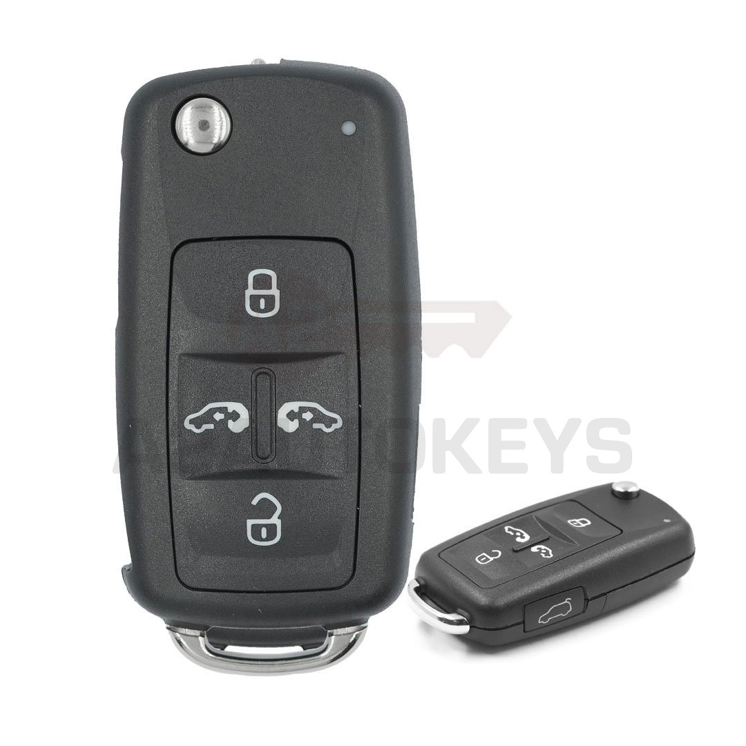 Volkswagen UDS Flip Remote Key Shell 5 Buttons SUV Type