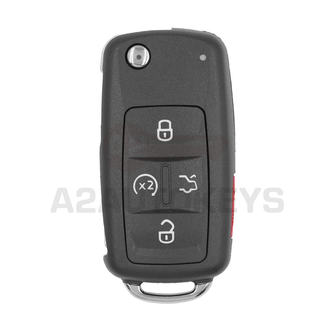 Volkswagen UDS Flip Remote Key Shell 4+1 Buttons
