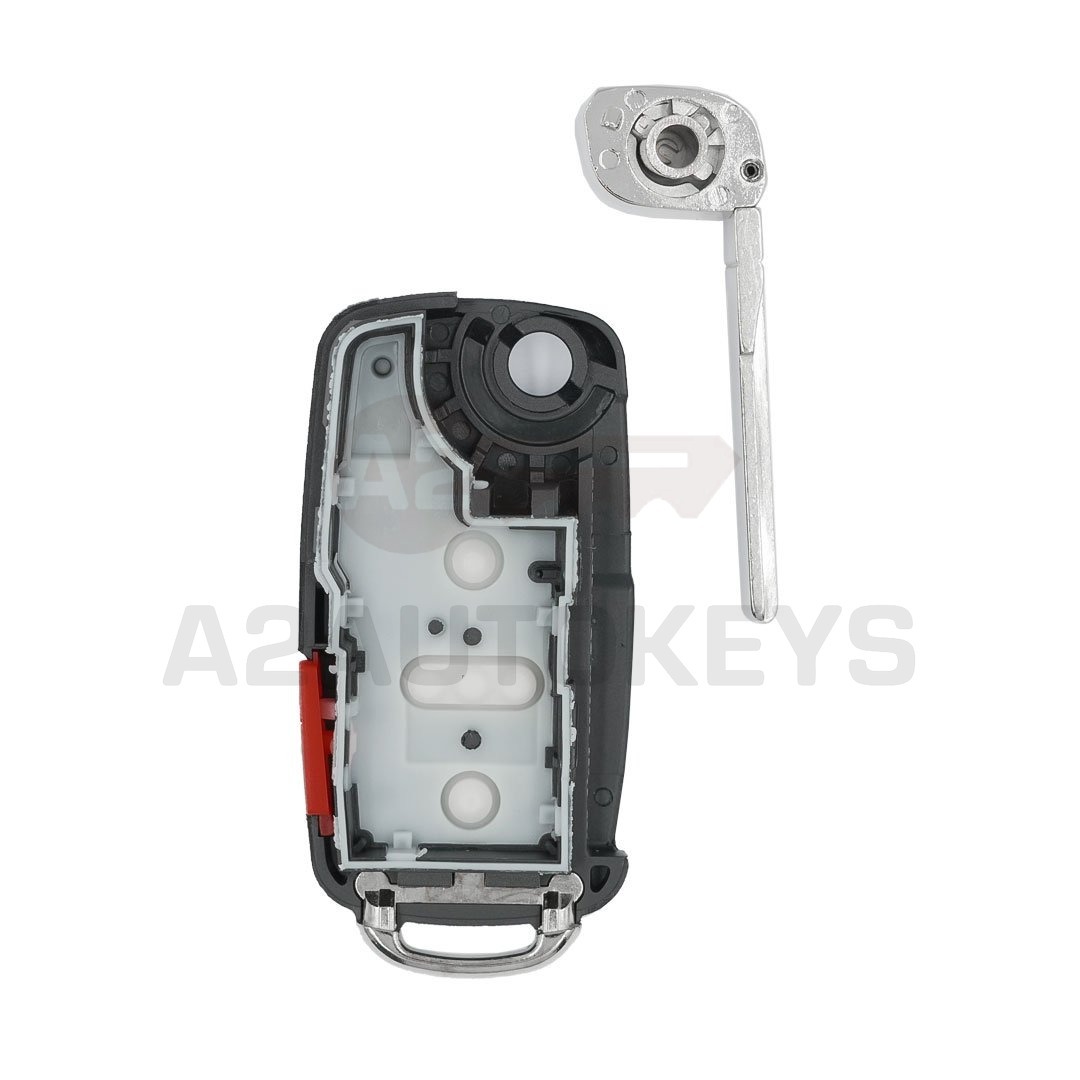 Volkswagen UDS Flip Remote Key Shell 4+1 Buttons