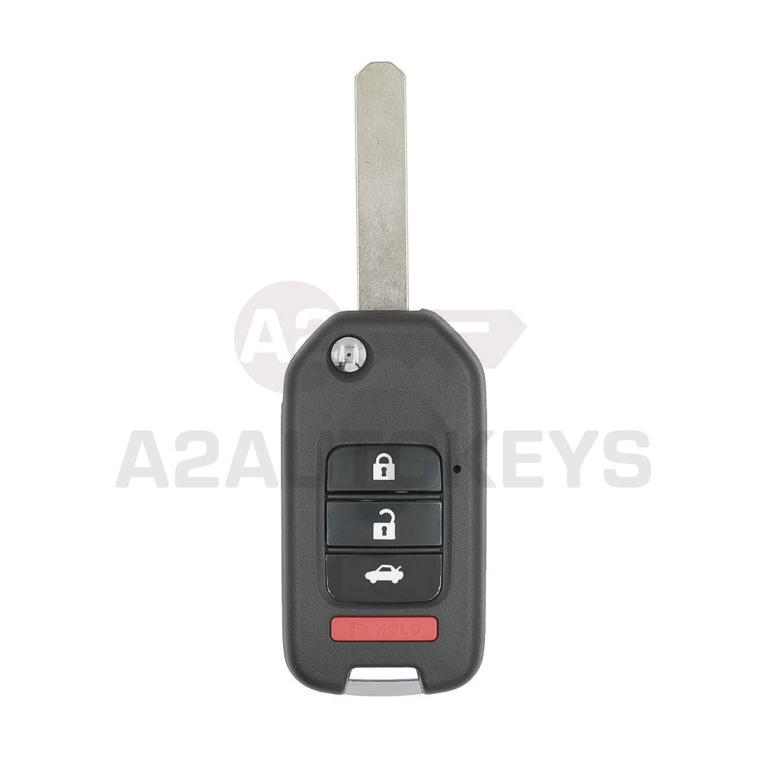 Honda Modified Flip Remote Key Shell 3+1 Buttons