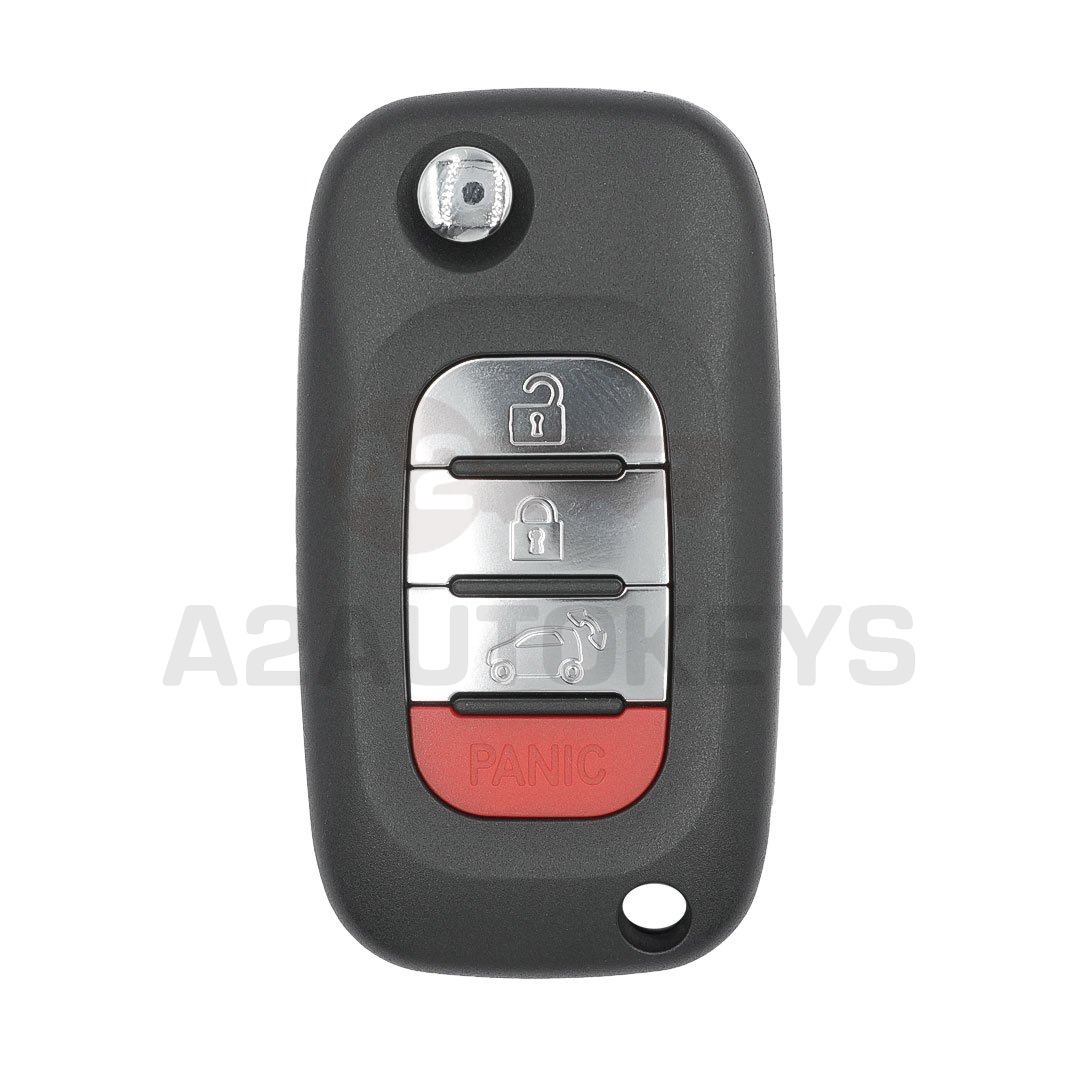 Smart 2016 Flip Remote Key Shell 3+1 Buttons