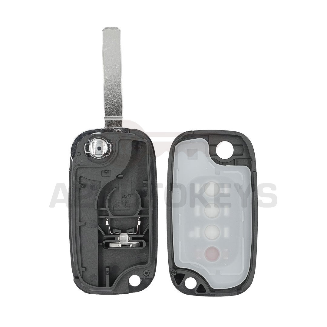 Smart 2016 Flip Remote Key Shell 3+1 Buttons