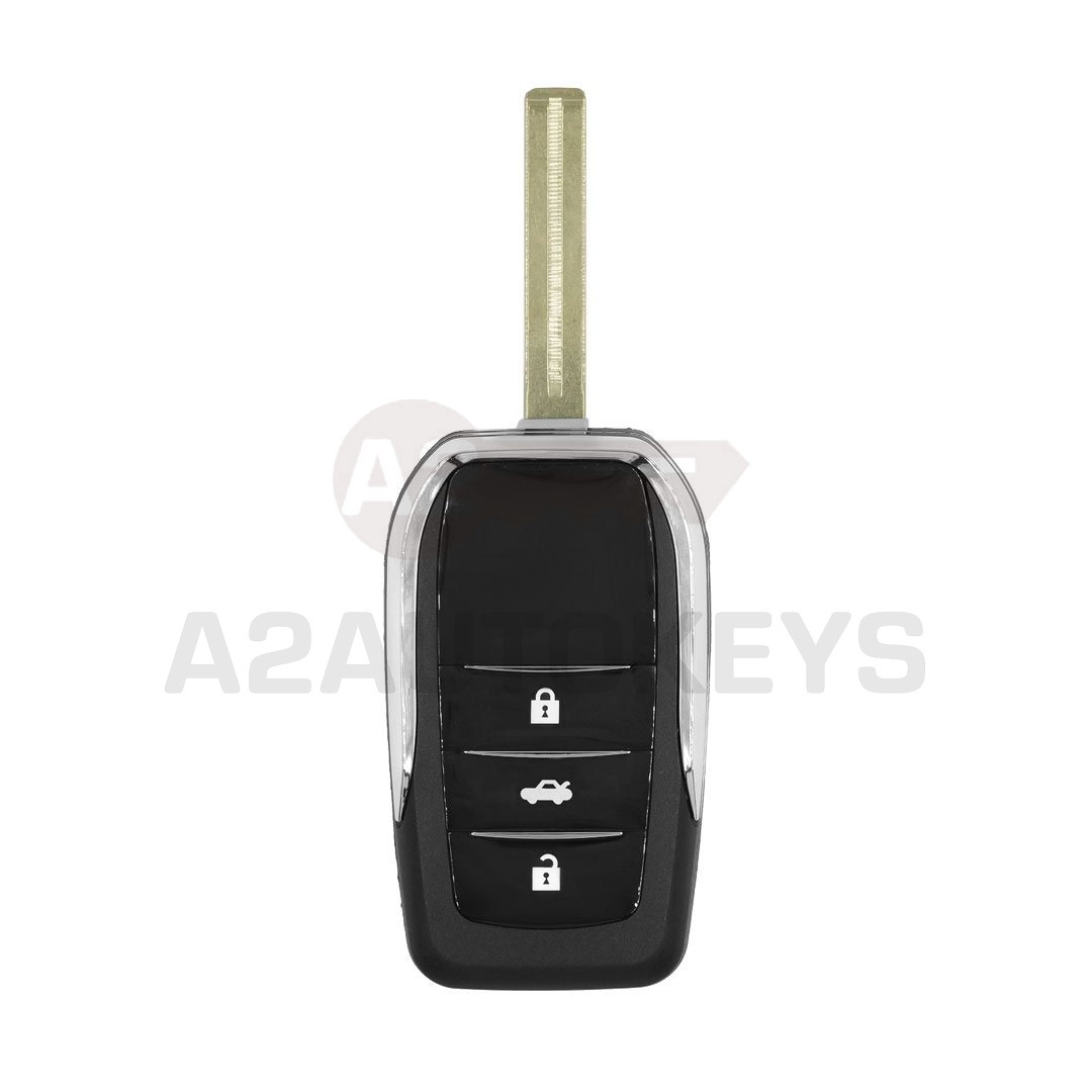 Toyota Flip Remote Key Shell 3 Buttons Modified TOY48 Blade