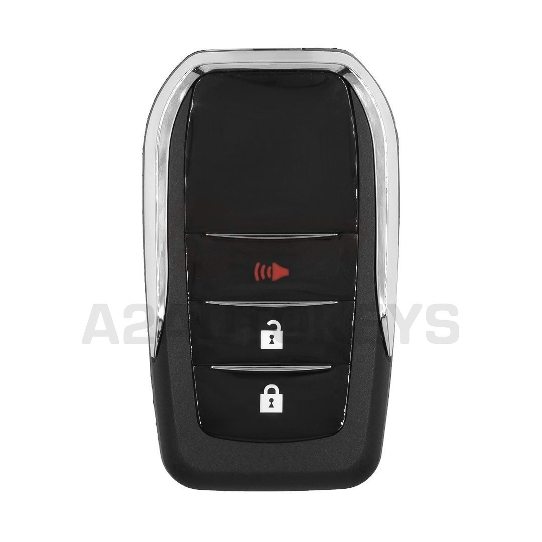 Toyota Flip Remote Key Shell 2+1 Buttons Modified Vertical Type