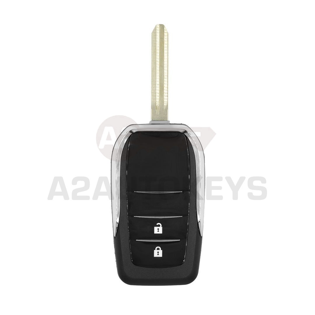 Toyota Flip Remote Key Shell 2 Buttons Modified Vertical Type