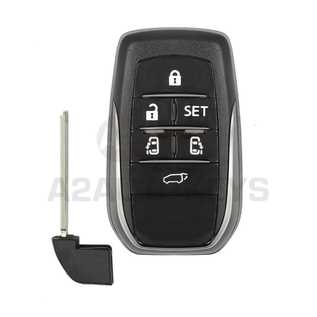 Toyota Alphard Vellfire Smart Remote key Shell 6 Buttons
