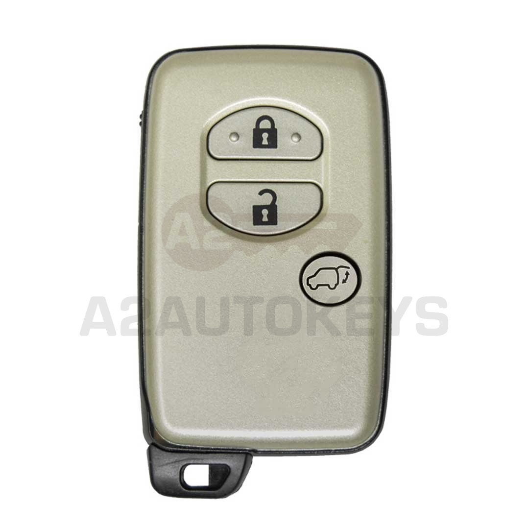Toyota 2010 Smart Remote Key Shell SUV 3 Buttons Silver Color