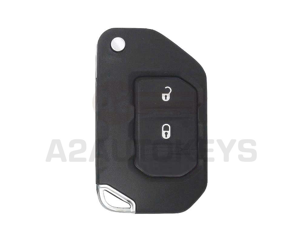 Jeep Wrangler Flip Remote Key Shell 2 Buttons