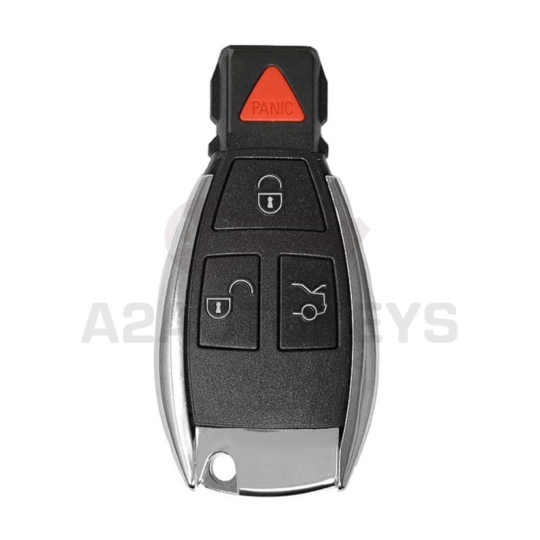 Mercedes Chrome Key Shell 3+1 Button Modified for NEC Board
