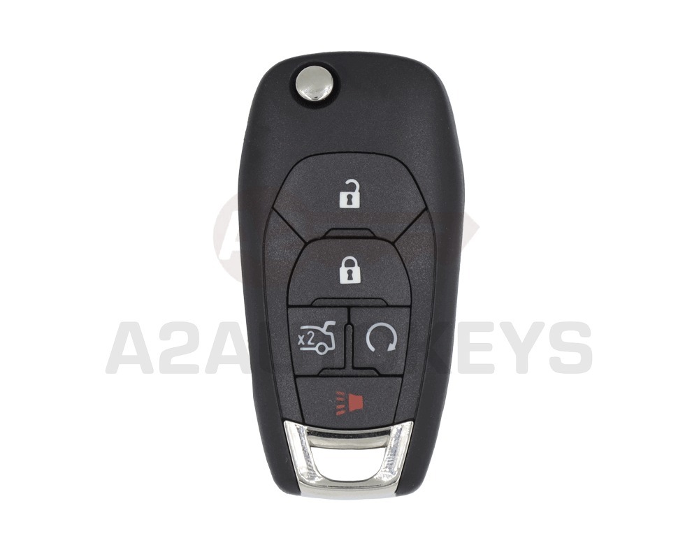 Chevrolet Flip Remote Key Shell 4+1 Buttons