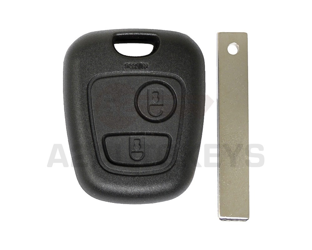 Peugeot Remote Key Shell 2 Buttons HU83 Blade