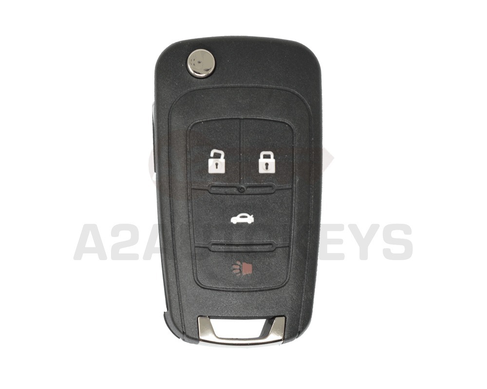Opel Chevrolet Flip Remote Key Shell 3+1 Buttons