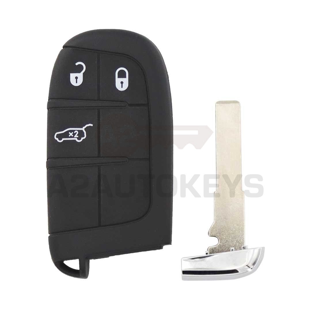 Jeep Renegade Compass Smart Remote Key Shell 3 Buttons SUV Trunk Type