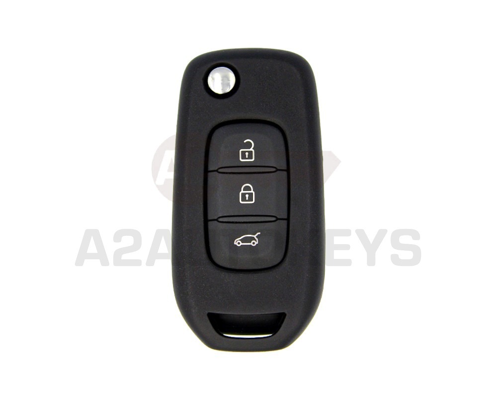 REN Dacia Flip Remote Key Shell 3 Buttons White Color HU179 Blade