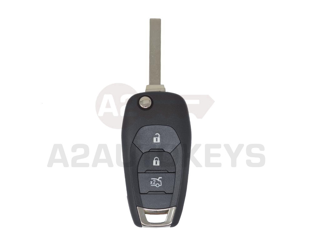 Chevrolet Modern Flip Remote Key Shell 3 Buttons